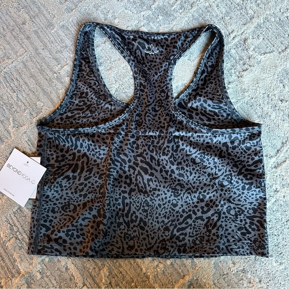 Beyond Yoga Leopard Print Tank Top Racer Back Size Small - Picture 3 of 5